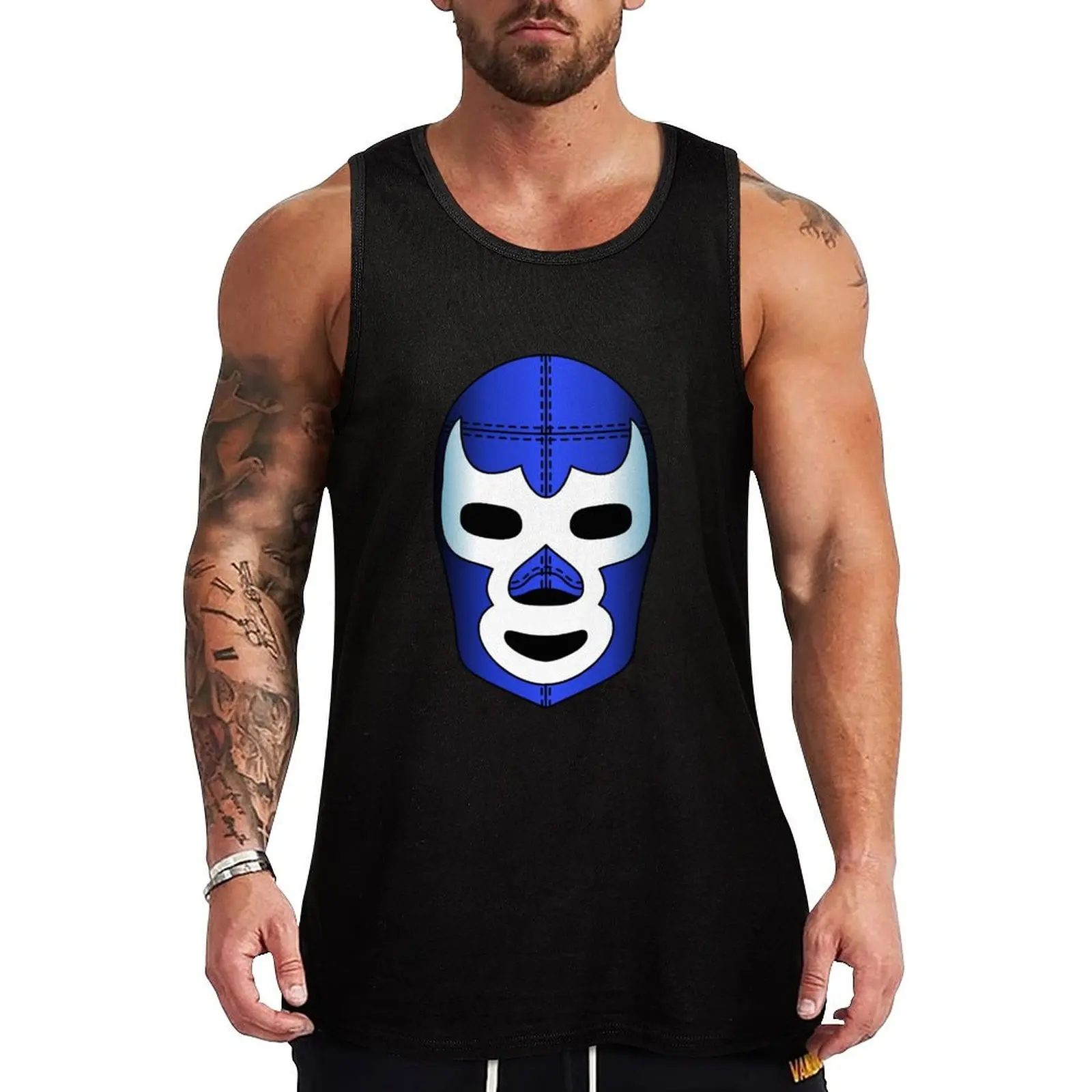 

Blue Demon Mask Tank Top bodybuilding Body man