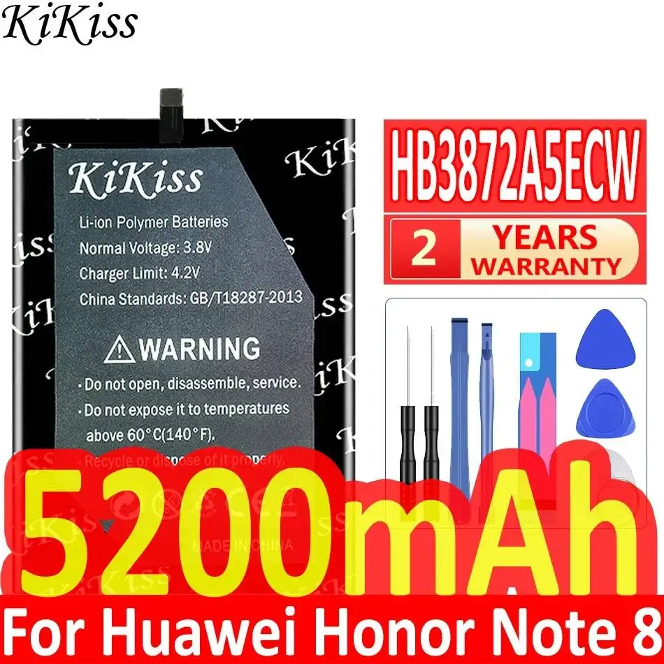 HB3872A5ECW 5200mAh Stable For Huawei Honor Note 8 Note8 Edi-DL00 Edi-AL10 Reliable Replacement Mobile Phone Battery