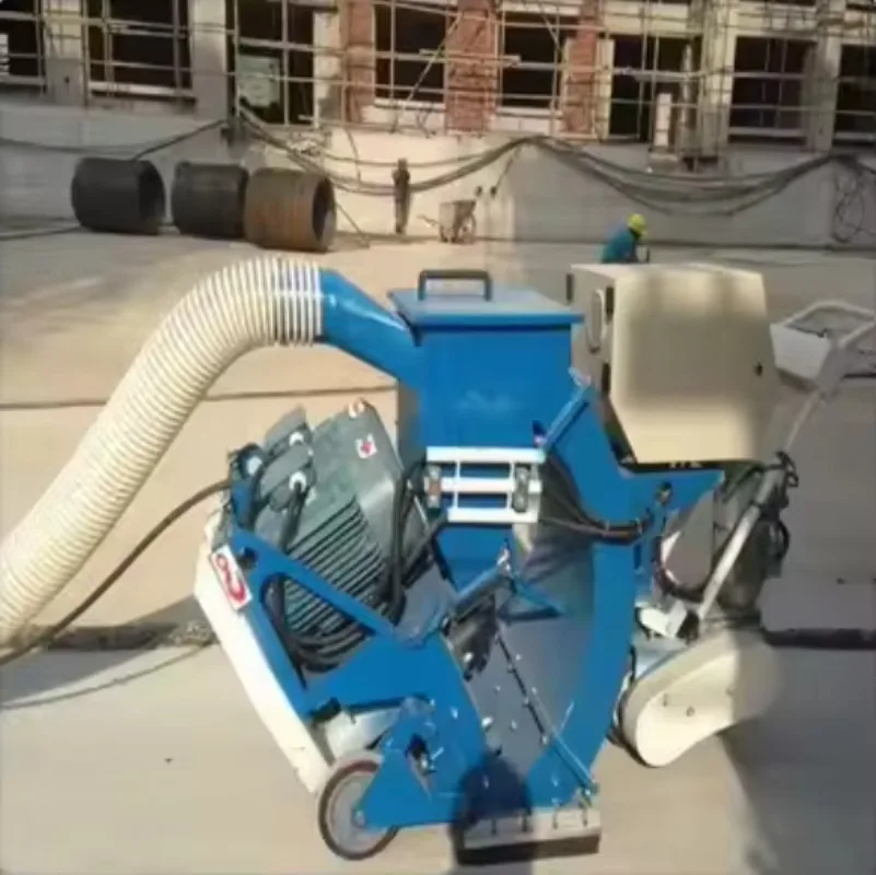 Machine de sablage pour sols en béton, équipement de nettoyage de routes et de rugissement des surfaces pour projets de construction
