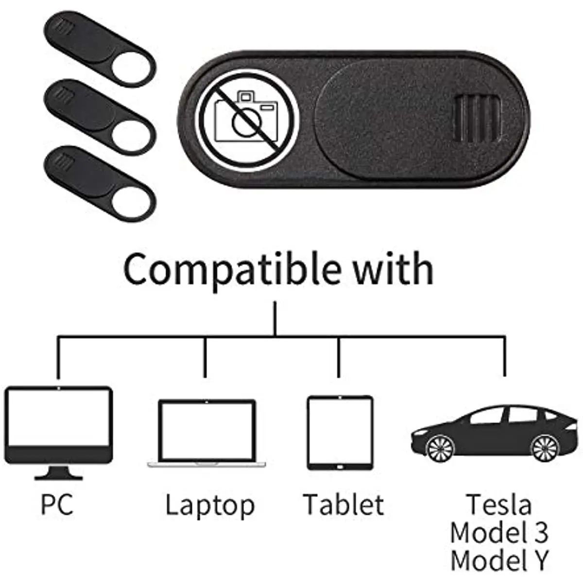 Internal Cameras Laptop  To Protect Your Privacy Ultra Thin Camera Barrie Cover Sleeve Slide PC Front Webca for Tesla Model 3/Y