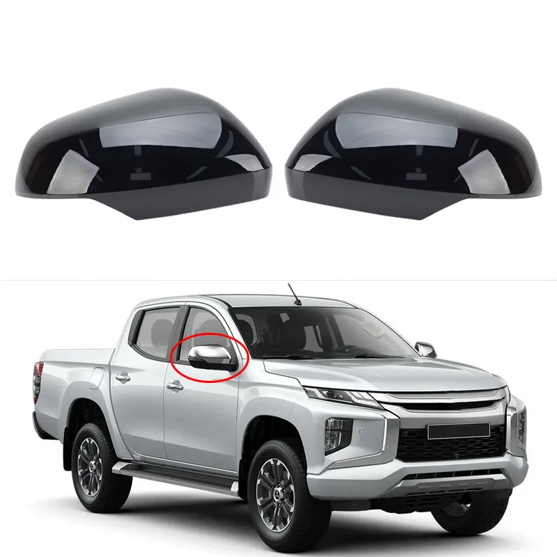 

Car ABS Rearview mirror housing, rearview mirror cover, automotive exterior decoration FOR Mitsubishi L200 models 2019-2024