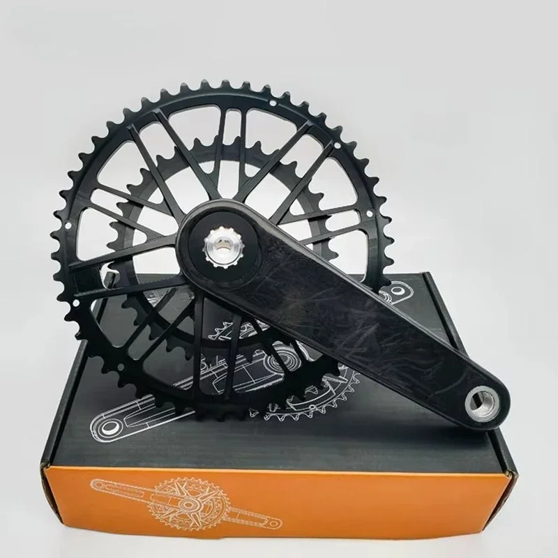 

Snail Bicycle Crank Set Carbon Fiber Ultralight Crank Arm Mtb Road Bicycle Crankset Sprocket Crank for Bicycle Bike Part