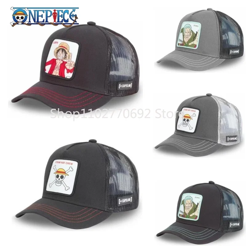 

Hot One Piece Baseball Hat Anime Luffy Zoro Nami Usopp Straw Hat Baseball Cap Adult Costume Accessory Children Birthday Gift