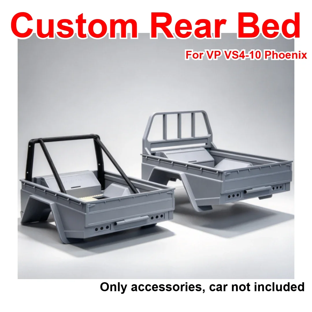 1/10 RC Off Road Crawler Vehicle Simulated Rear Bed Custom Model Number For VP VS4-10 Phoenix Decorative Styling Upgrade Parts