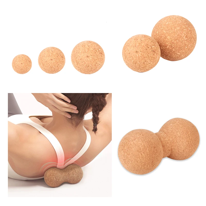 Yoga Cork Massage Ball Back Massage Foot Massager Yoga Ball Tension Release Therapy Myofascial Ball Massage Relaxation Assistanc