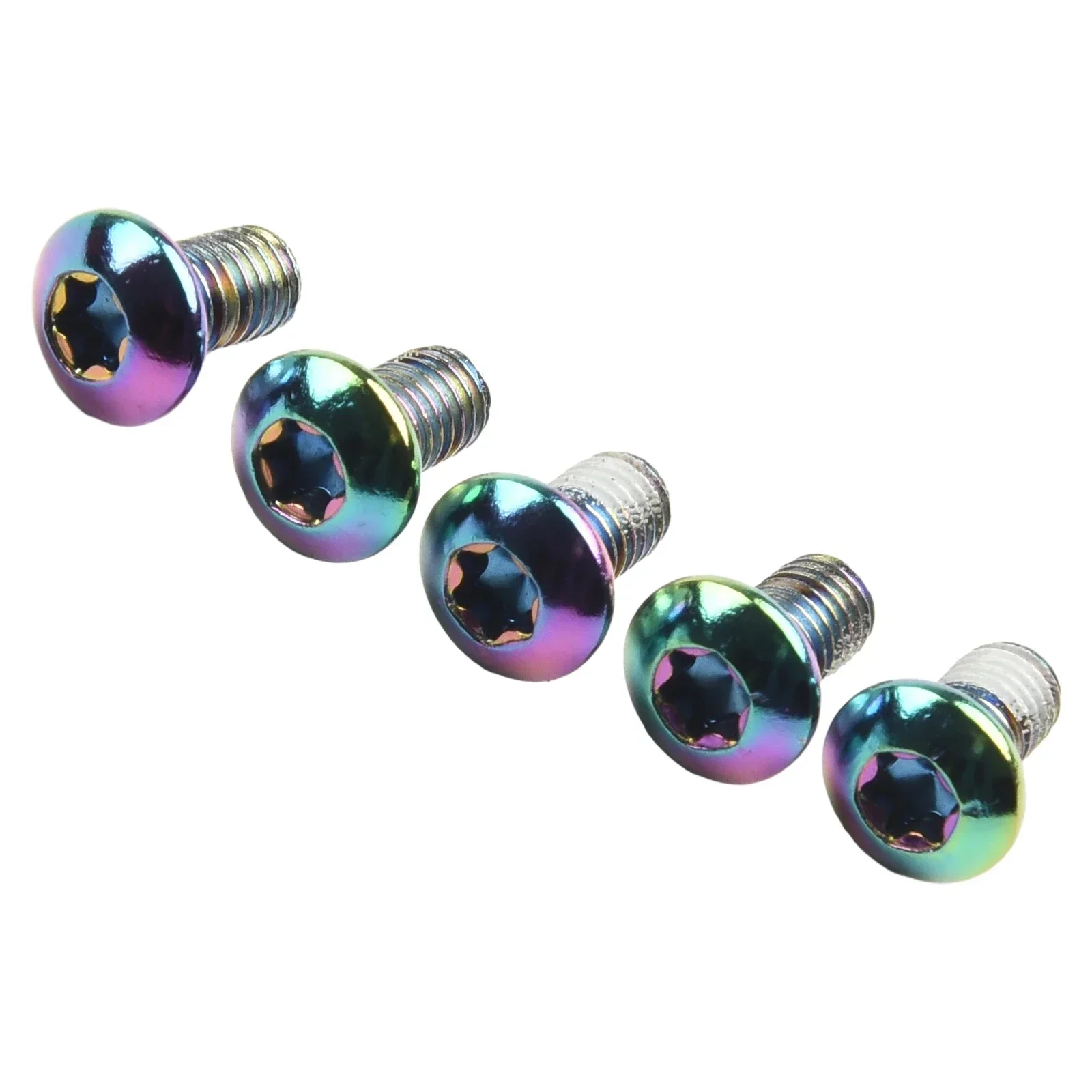 

Bolts Screw Nut PRO Oil Slick Stainless Screws Stainless Steel Colorful M5 X 10mm Mountain Bike 12 Pack Bicycle