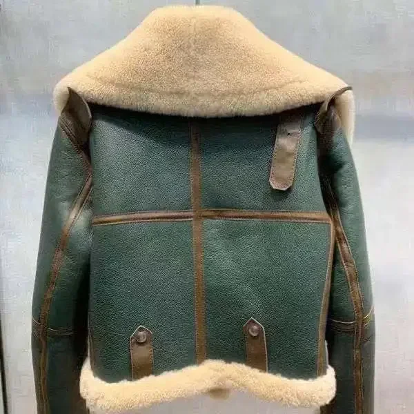 Veste en cuir une pièce pour femme, grande taille, grand revers, fourrure courte épaissie, veste en velours de mouton, marée, hiver, nouveau, 2022