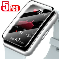 Protective Film Soft Glass For Huawei Band 8 7 6 Pro Smartwatch Full Cover Screen Protectors Film For Honor Band 7 6 Cover Strap
