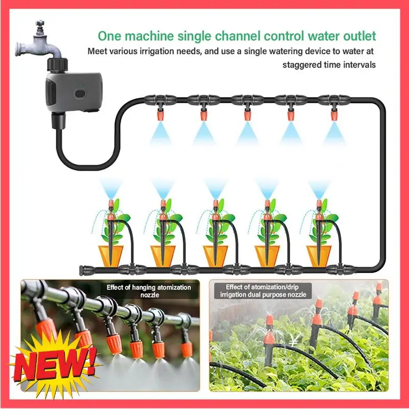 

B17C Wi-Fi умный таймер воды для садового шланга, таймер полива спринклера со концентратором, для автоматического таймера полива Tuya, прочный EU P