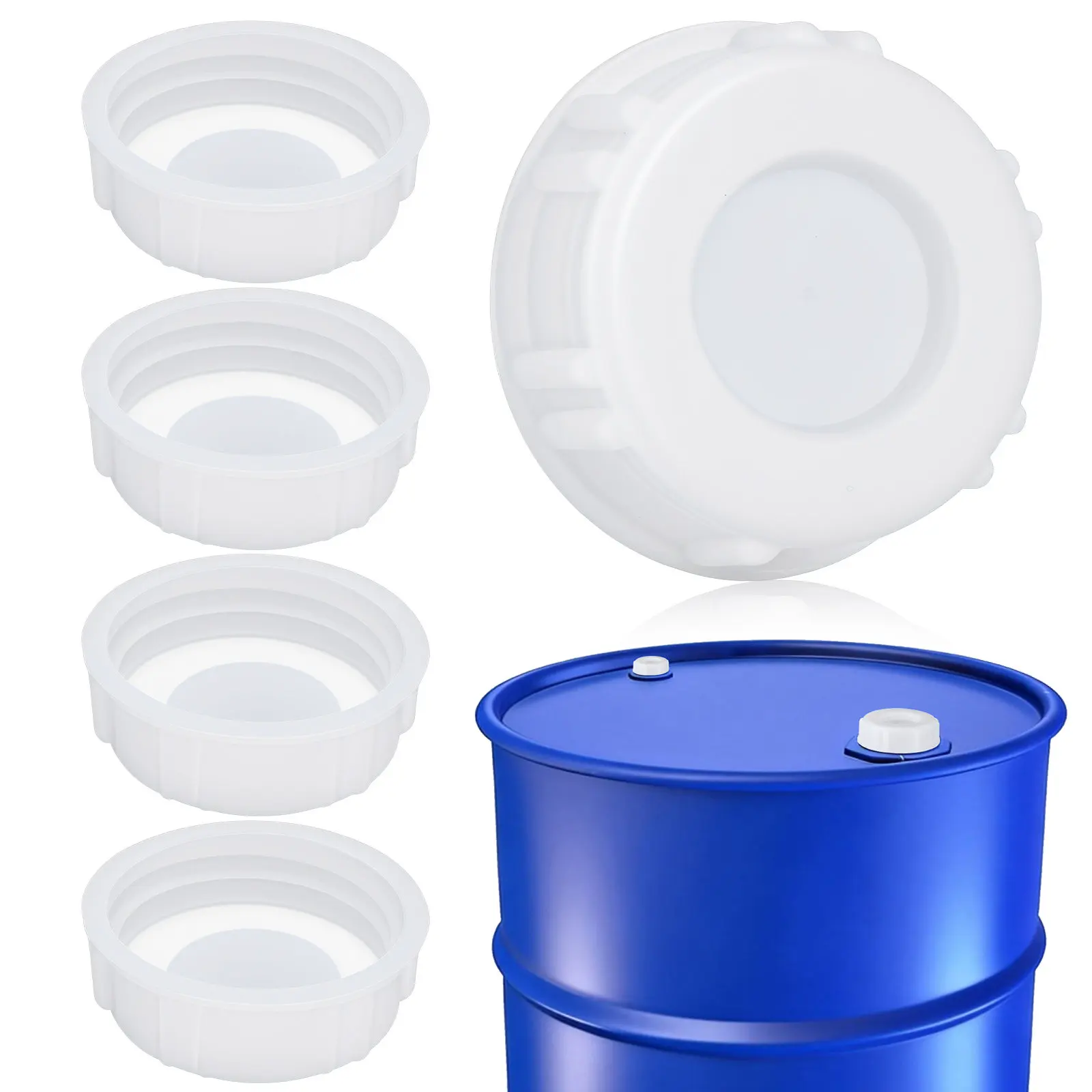 5Pcs Leak Resistant Plastic Bucket Lids Airtight Industrial Storage Covers for Paint Pail Chemical Pet Food Buckets