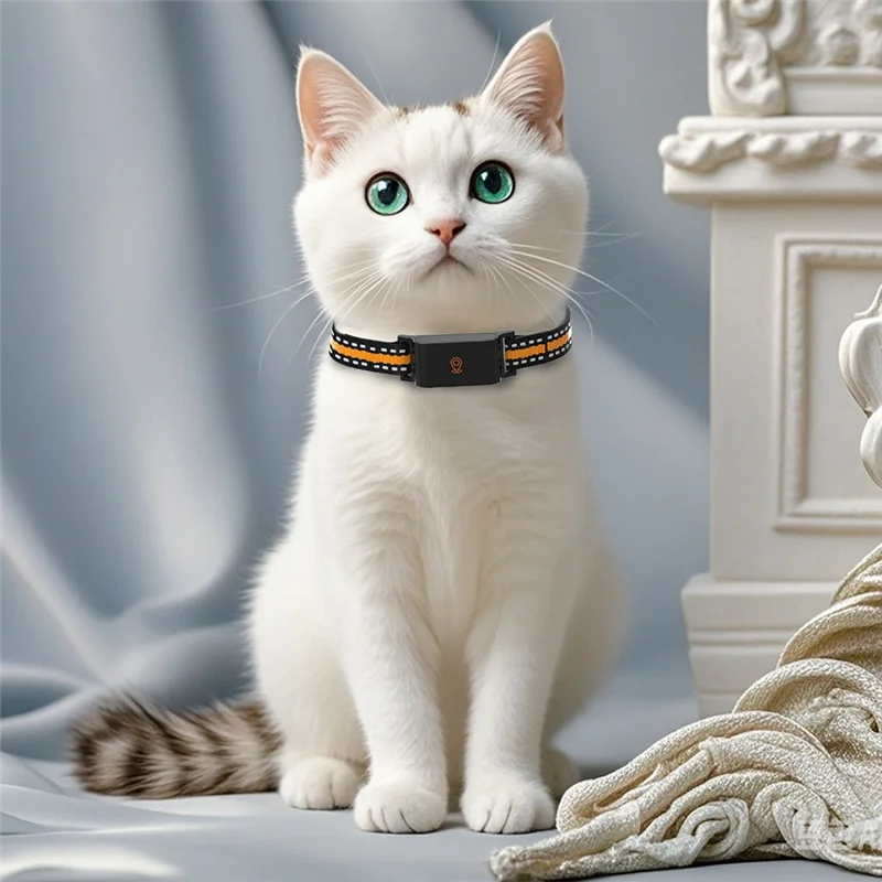 

HLZS-Anti-Lost 4G GPS Animal Tracker Collar IP67 Waterproof Real Time Locator For Dog Cat Pet Fashion Neck Collar