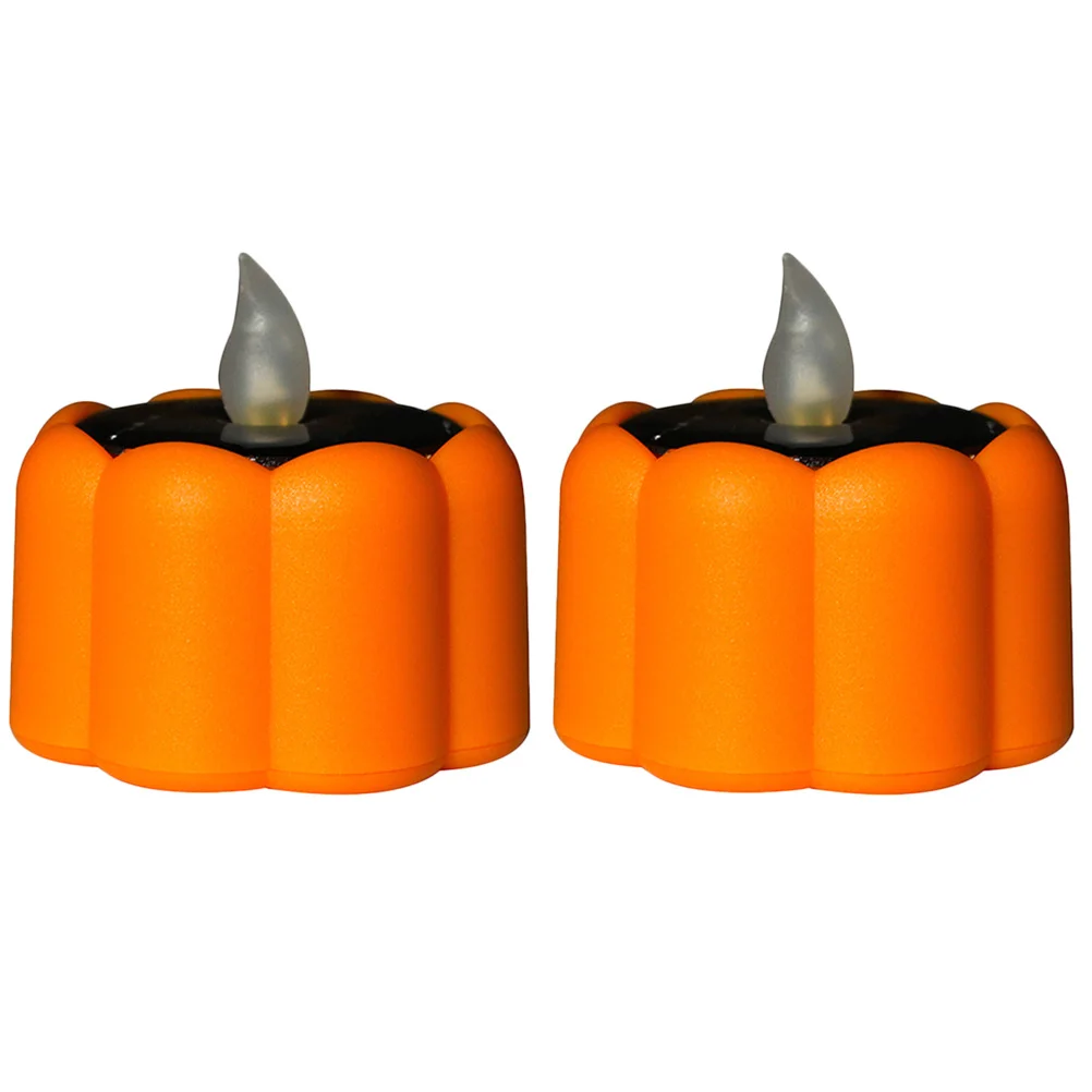 

2Pcs Pumpkin Lantern Decor Solar Lights Waterproof Halloween Party Night Lamp Warm White Pumpkin Lantern