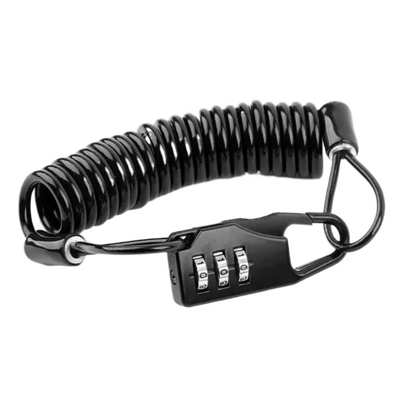AliExpress NONE Portable Multifunctional Helmet Lock Combination Password Security Cable Lock Anti-Theft Wire Lock for Bicycle MTB Motorcycle El