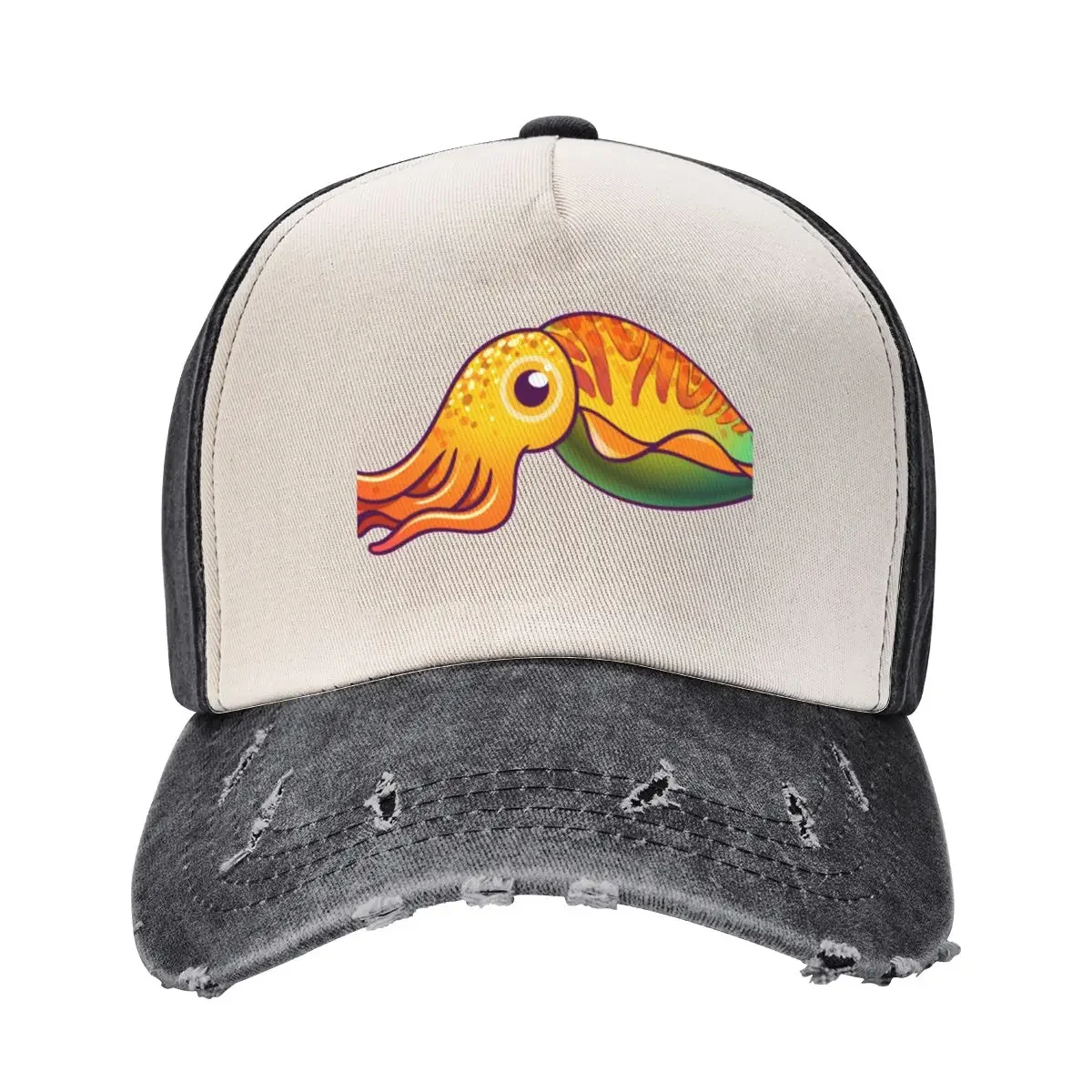

Cute Cuttlefish Fantasy cartoon character design Baseball Cap Kids Hat Beach Bag golf hat genuine Hats Man Women's