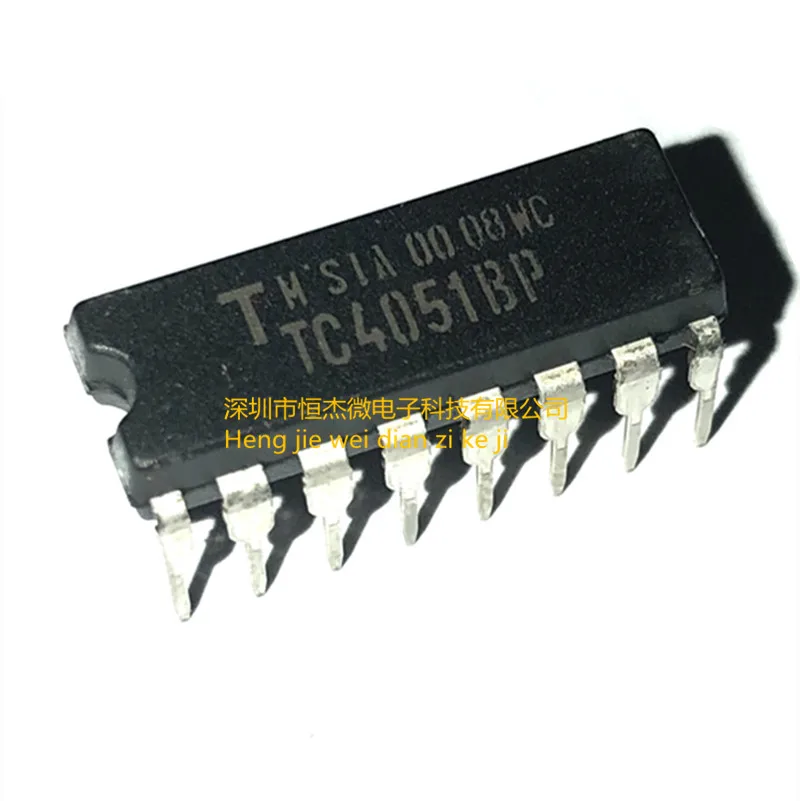 10PCS/ New imported original TC4051BP TC4051 4051 in-line DIP16 pin analog switch chip IC