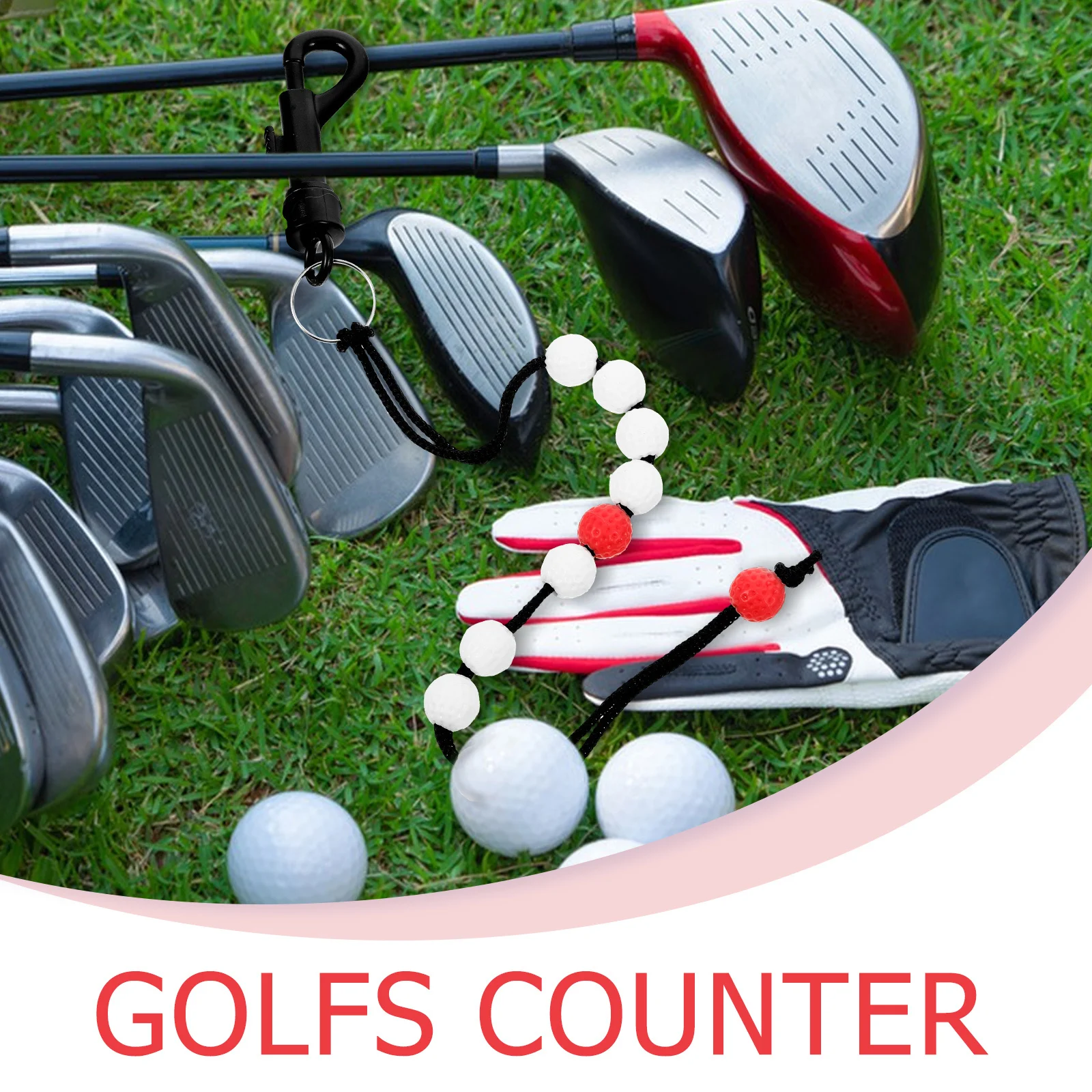 WESIEVYA جولف تسجيل سلسلة النتيجة عداد حبة السكتة الدماغية المقتفي أداة تدريب الغولف للتتبع #4