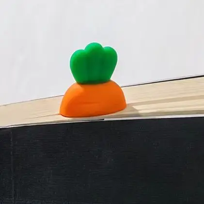 Cartoon Silikon Karotte Lesezeichen Für Student Buch Halter Binder Index Teiler Leser Schreibwaren Büro Schule Liefert