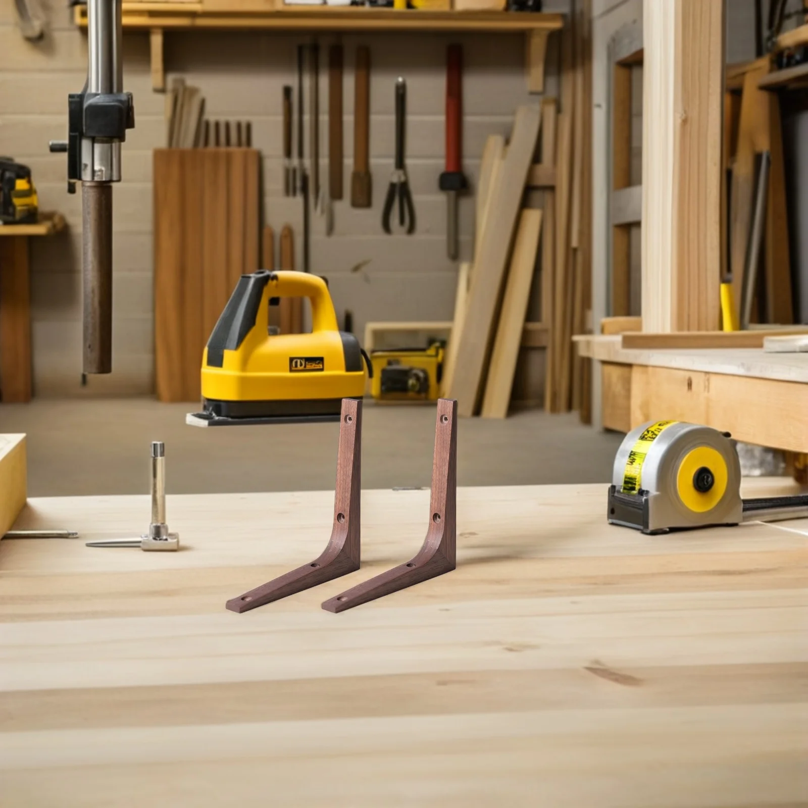 

2Pcs Wall Shelf Support L Shaped Bracket for Furniture Shelving Hidden Design Practical Long Term Use Shelves Fixing Supports