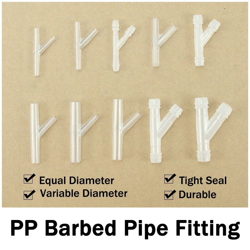 5 sztuk 2.4 ~ 19.5mm PP typu Y złącza zbiornik akwarium Aerator pompy powietrza wąż wspólne System nawadniania złącza rur hydraulicznych