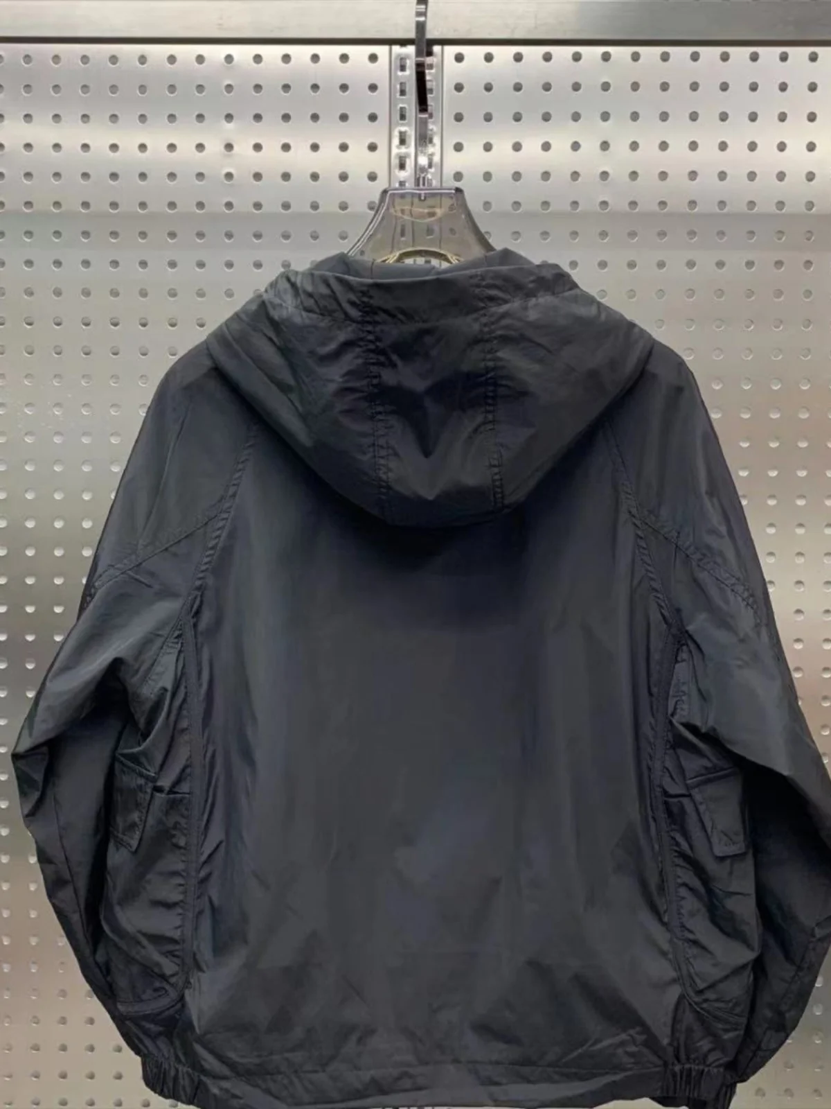 ربيع الخريف الرجال مقنعين مخطط Jaet سليم صالح ملابس العمل غير رسمية كيت كبير ملابس خارجية ألياف البوليستر يندبروف سستة