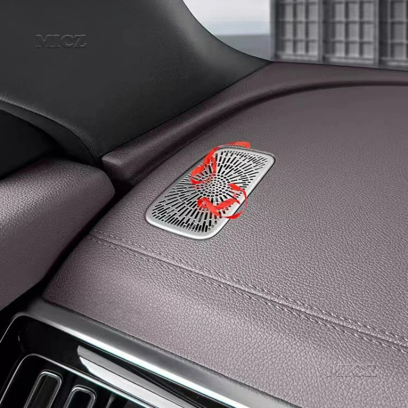 For BYD Seal U Sealion 6 Song Plus 2022 2023 2024 Door Speaker Audio Trim Air Outlet Cover Stainless Steel Protective Cover