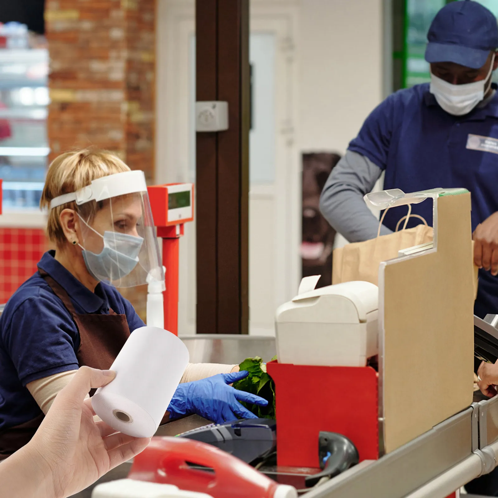 

5 Rolls Thermal Receipt Paper Rolls 80Mm X 80M Smooth Surface Crisp Clear Printing for Cash Register Supermarket Hotel