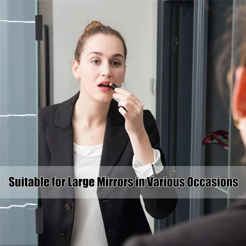 A15F-10 pacote de clipes de espelho montados na parede suportes em u de aço inoxidável com parafusos kit de suspensão de espelho ganchos de imagem resistentes