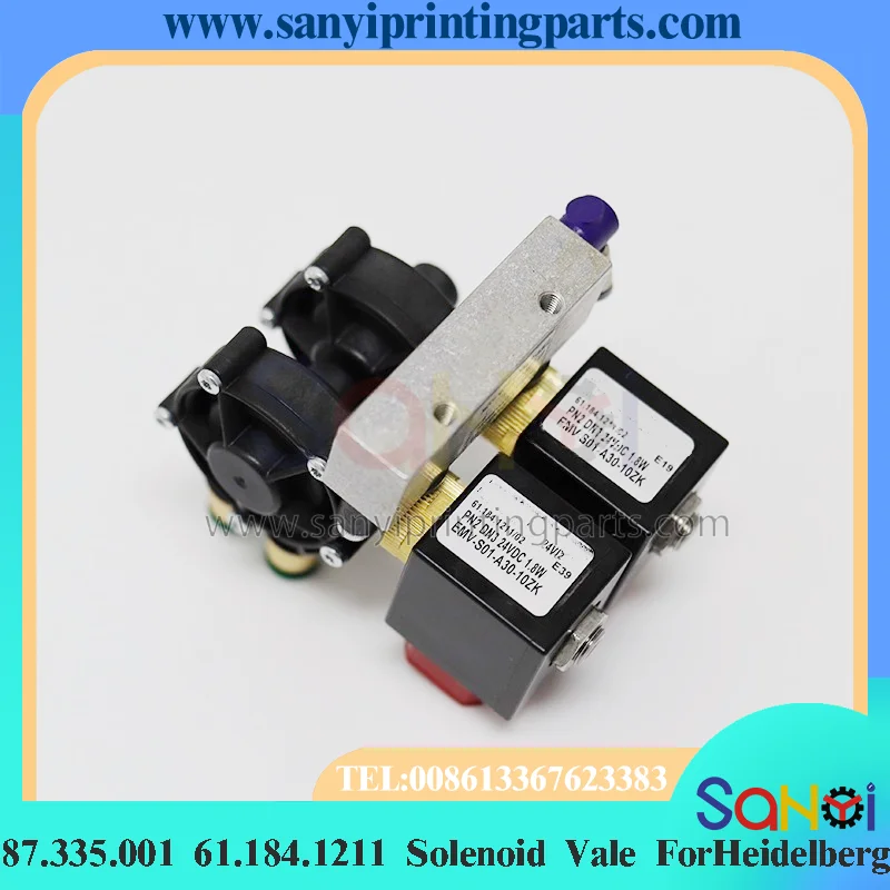 Cleaning Solenoid Valve 61.184.1211 87.335.001 for Offset Printing Machine Wash-up System Parts