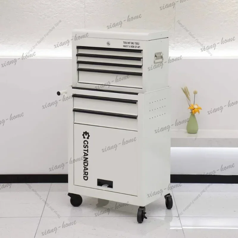 Factory Direct Nordic Barbershop Salon Trolley Modern High-end Storage With Drawer Tool Cabinet Creativity Salon Furniture Kosme