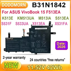 Batterie d'ordinateur portable pour ASUS VivoPle, B31N1842, F513EA, F513EP, F513IA, K513E, K513EA, K513EP, KM513UA, M513IA, M513UA, S513EA, S513F