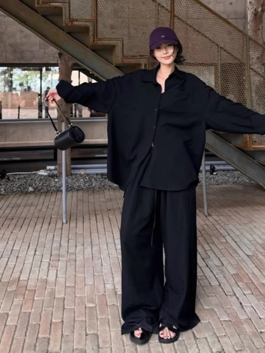 

Свободный крой из хлопка и льна, длинный комплект све irt, мужской дышащий солнцезащитный открытый кардиган, льняные длинные брюки, комплект из двух предметов