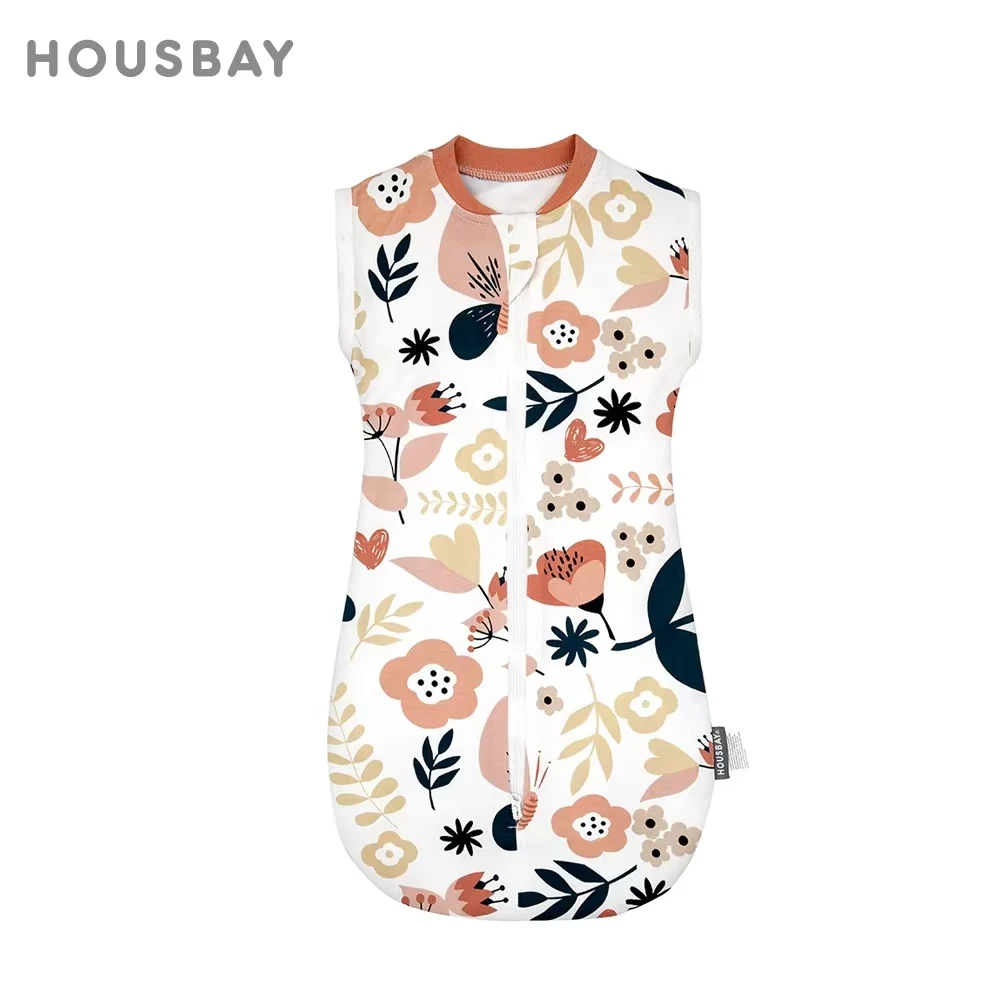 

Newborn Sleeveless Swaddling Sleeping Bag Thin Pure Cotton Spring And Summer Anti-Startle Sleeping Bag For Infants 0-6 Months