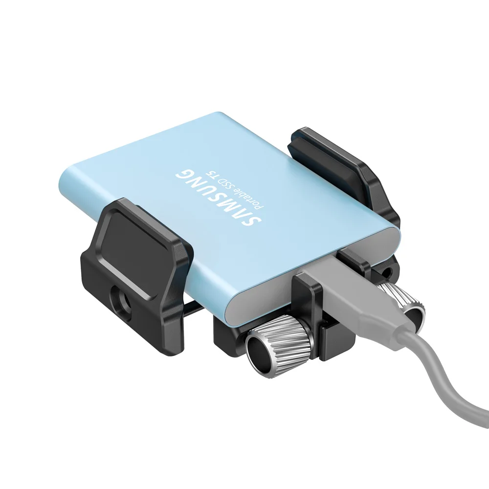 SmallRig Universal Holder for External SSD Samsung T5 SSD/Angelbird SSD2go PKT/Glyph Atom SSD/SanDisk 1T SSD AND MORE  2343