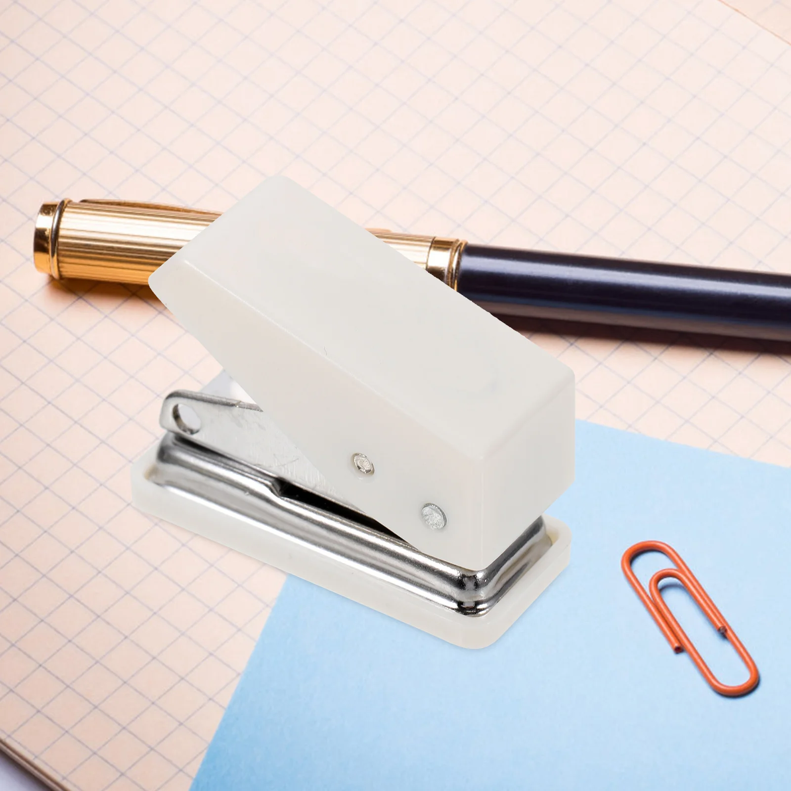 1 Set Taglierina per nastro portatile Kit di strumenti multifunzione per album di ritagli Materiale scolastico per artigianato artistico Include ago da cucito, mini cucitrice,