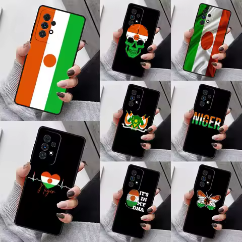 Niger Flag Soft Phone Case For Samsung Galaxy S23 S21 S20 FE S24 S22 Ultra Note20 S10 S9 S8 Plus A40 A52 A12 A13 A53