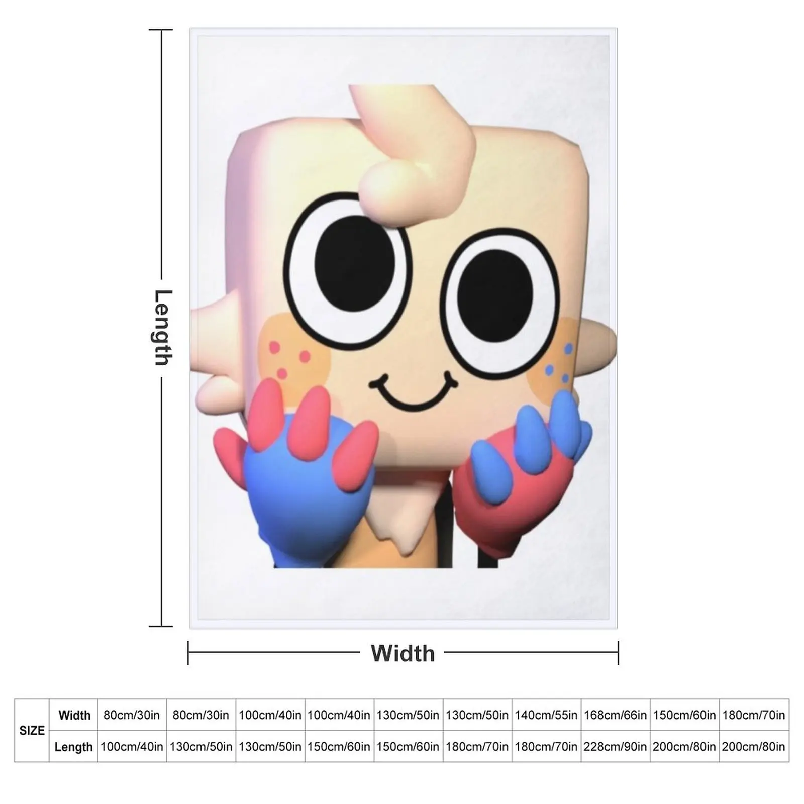 Dandy's World: Goob Throw Blanket couch cozy soft plush fuzzy picnic outdoor blanket