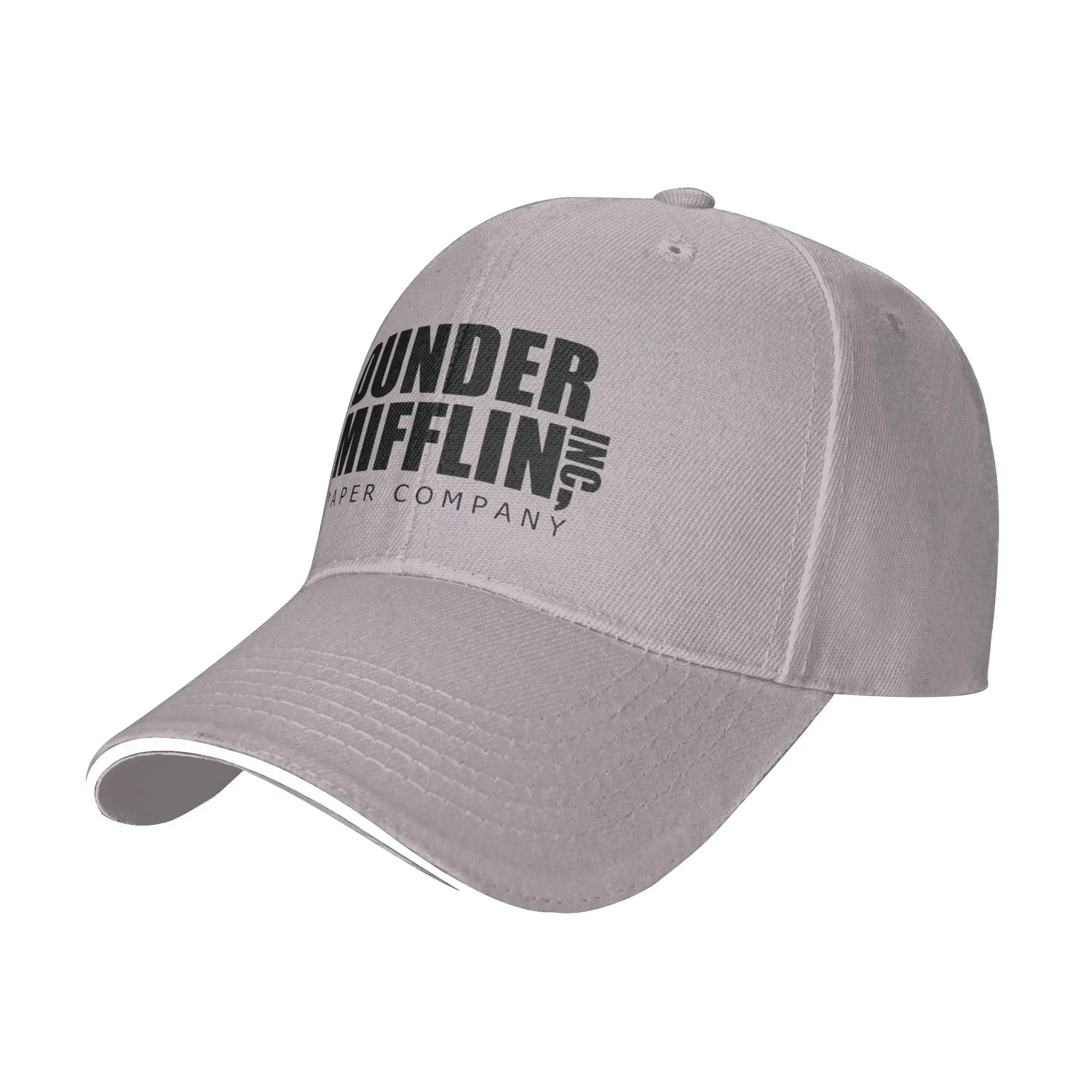 Fashion Dunder Mifflin  as featured in The Office  Curved Brim Baseball Cap Wear-Resistant And Durable Tennis Female