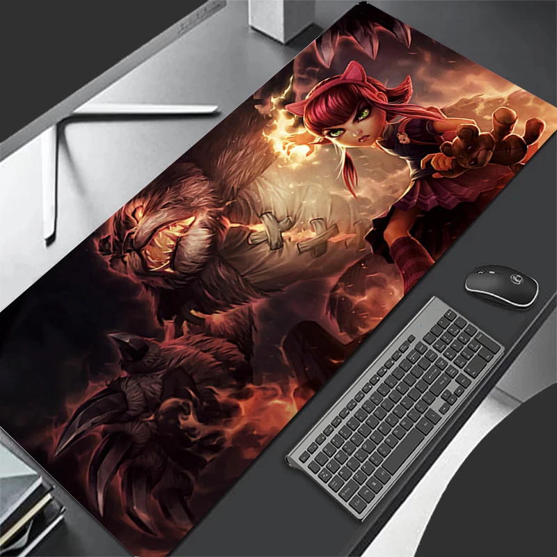 Mousepad LOL Annie Fashion Large Mouse Mat New HD Pc MousePads Office Laptop Carpet Soft Anti-slip Waterproof Desktop Mouse Pad