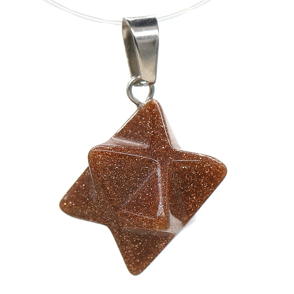 3pc Pyramid Shape Natural Stone Pendant Hexagonal Gemstone Exquisite Charms for Jewelry Making Diy Bracelet Necklace Accessories