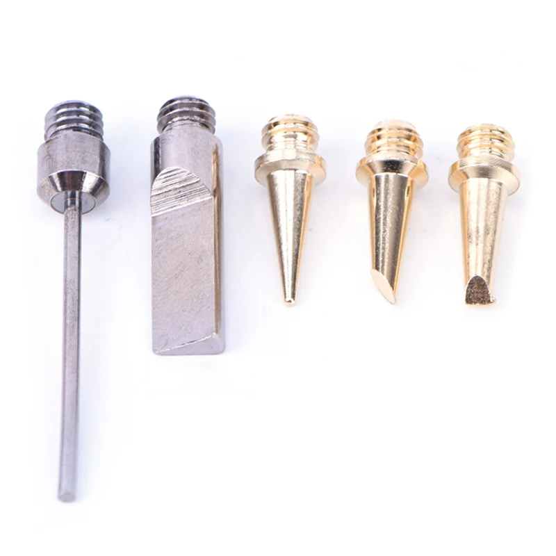 

5Pcs/Set Self-Ignition Gas Soldering Iron Cordless Welding Torch Kit Tool Fit for HS-1115K Ignition Butane Soldering Iron tip