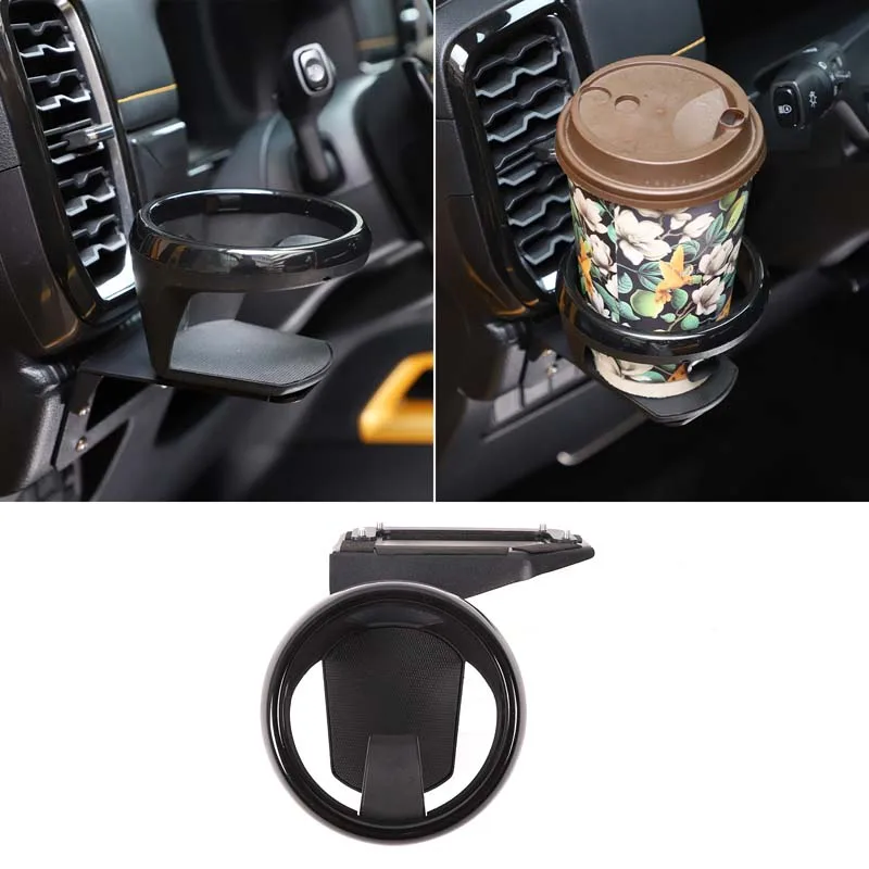 For Ford Ranger Ranger 2023 2024 Water cup holder below the left air outlet Main driver's side water cup holder Carbon steel1pcs