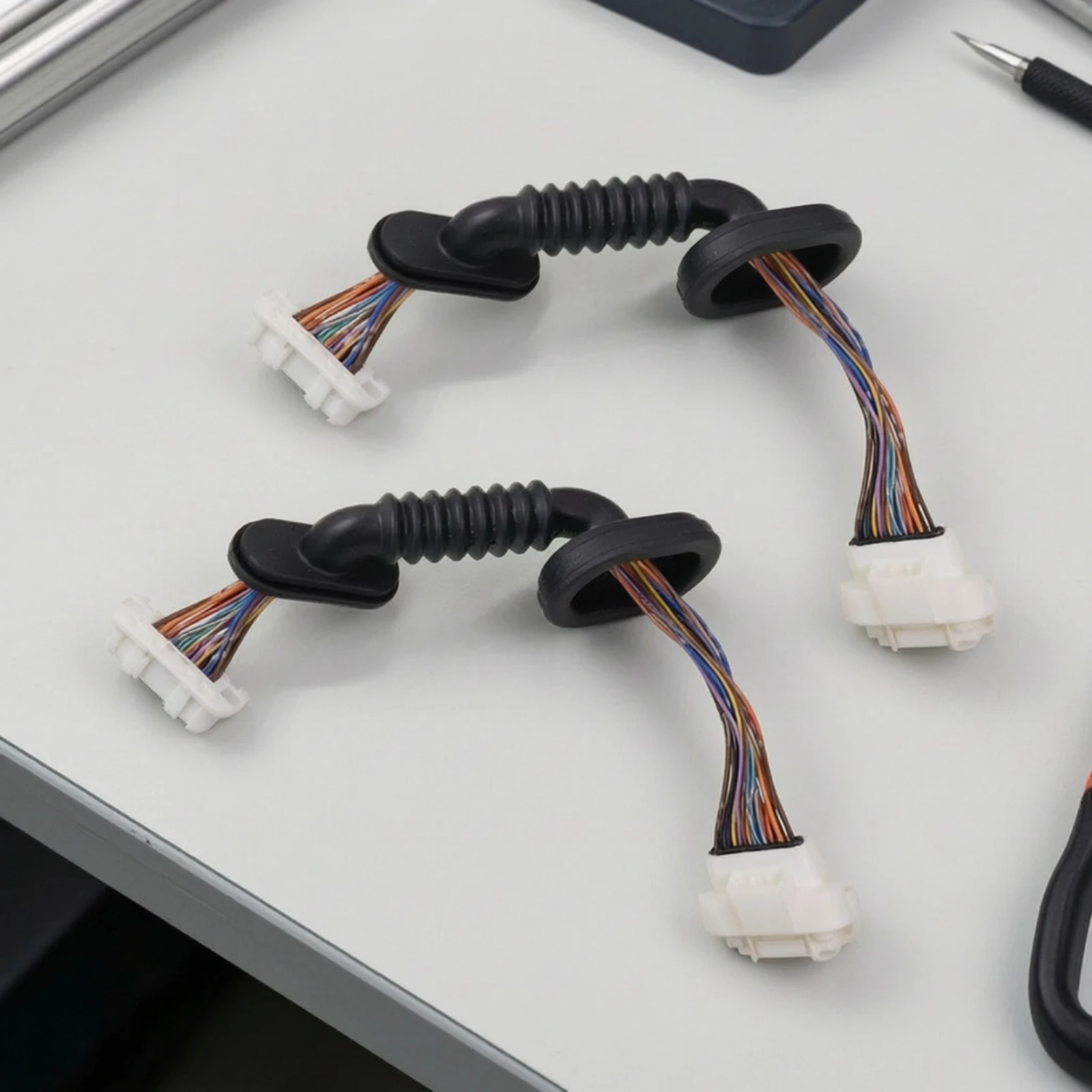 Car Door Wiring Harness Rear Door B Pillar Waterproof Design with Connector DIY Friendly for Electric SUV Upgrade