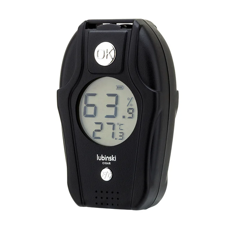 

Cigar Moisture Meter, Tobacco Hygrometer, Pocket Cigarettes Damp Detector, Density Digital Smoking Humidity, LCD Accessories Gad