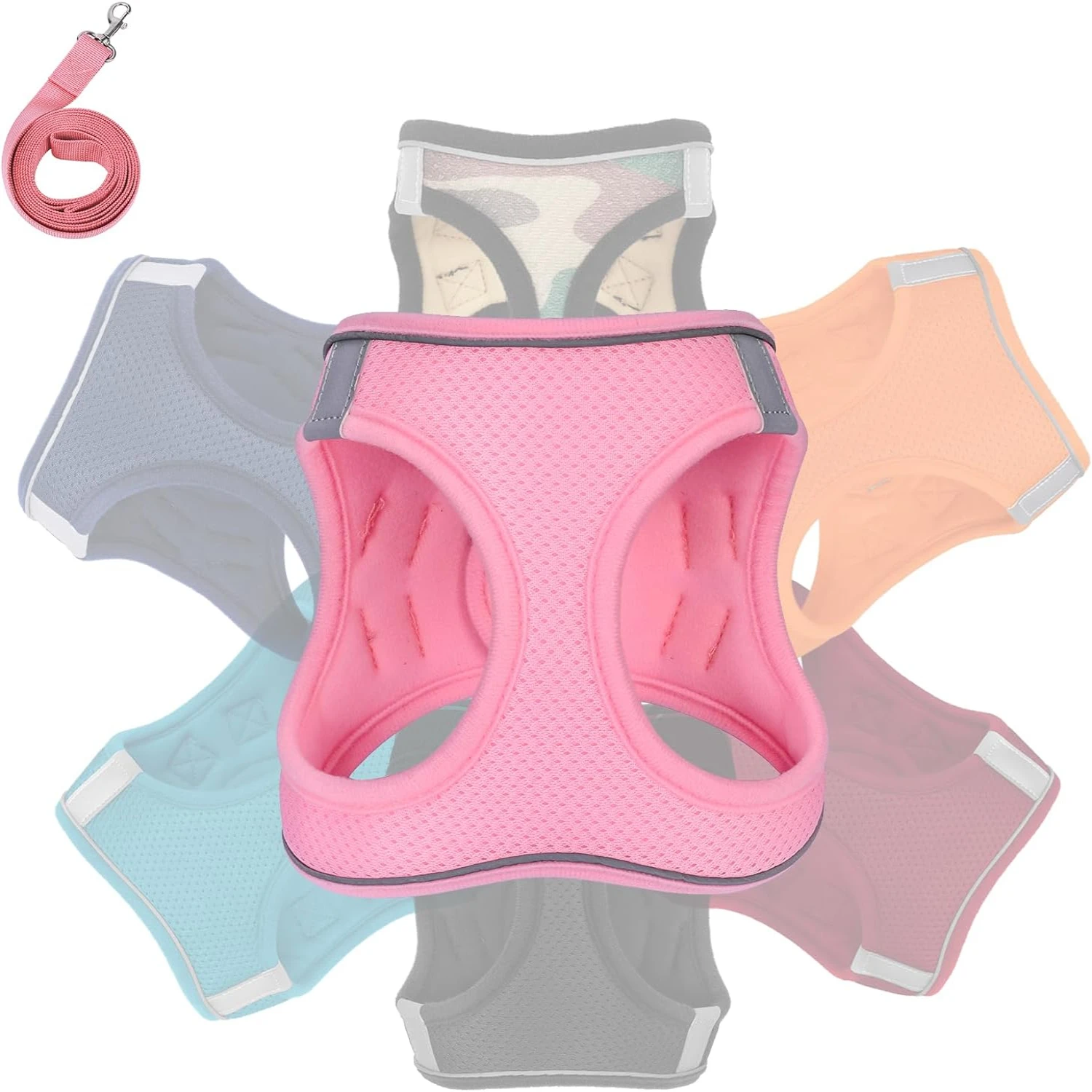 The Ultimate Choice for Running, Walking, and Adventure - Extra-Soft, Comfortable, and Secure Pink No-Pull Adjustable Training V