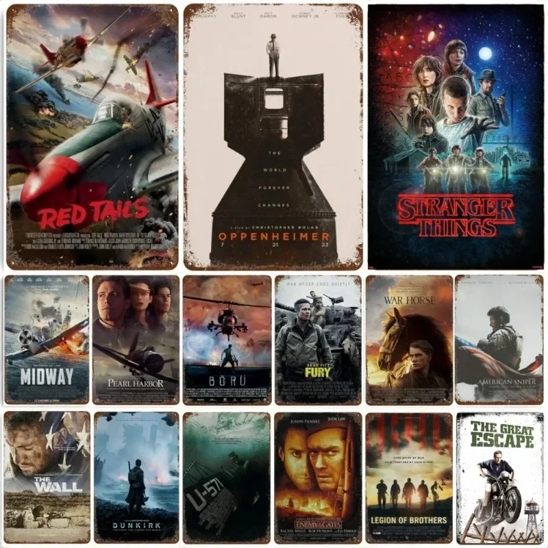 

Metal Tin Poster Classic Films Retro Movie Metal Tin Sign Plaque Poster for Bar Club Wall Decor Retro Home Wall Plate Pendant