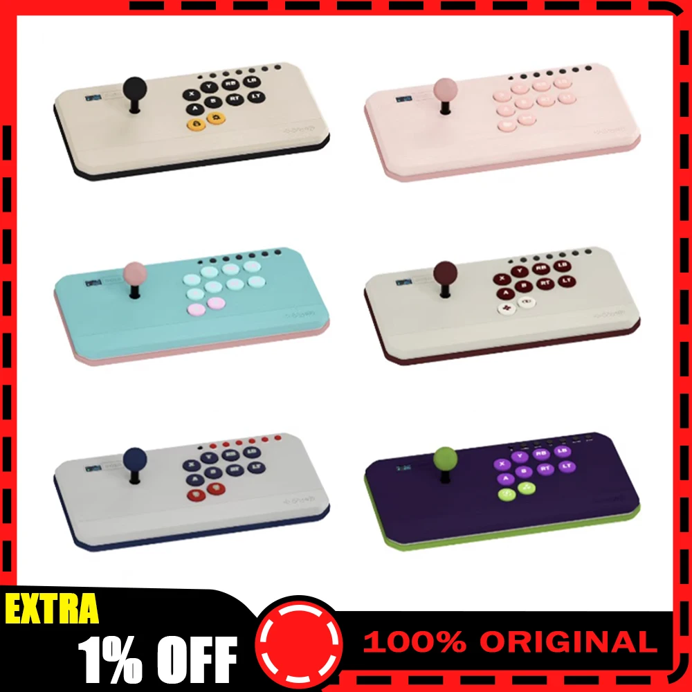 

DOIO KBGM-H08D Mechanical Keyboard VLX Aluminum Alloy Rocker Arcade Fighting Gamer Keyboard HITBOX For PS5 Switch PC Steam NS2