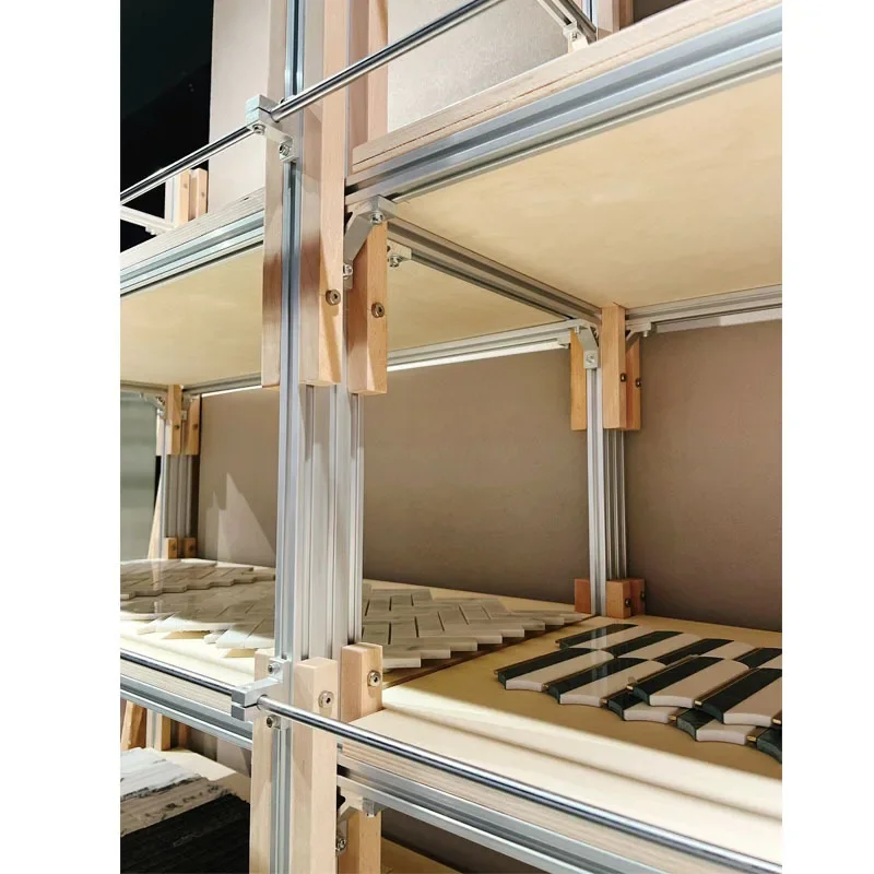 Online-Promi-Bekleidungs geschäft Aluminium Birke Display Rack Lagerung Display Rack Tasche Rack mehr schicht ige Ins