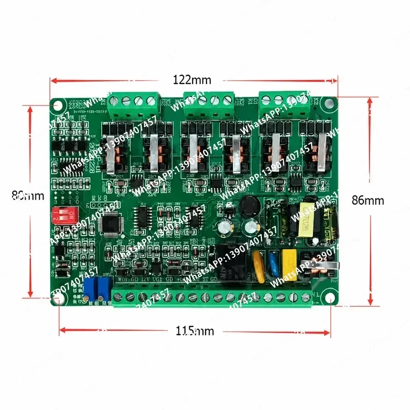 Three Phase SCR Trigger Board Thyristor Phase Shift Voltage Regulation Control Module for Industrial Power Control