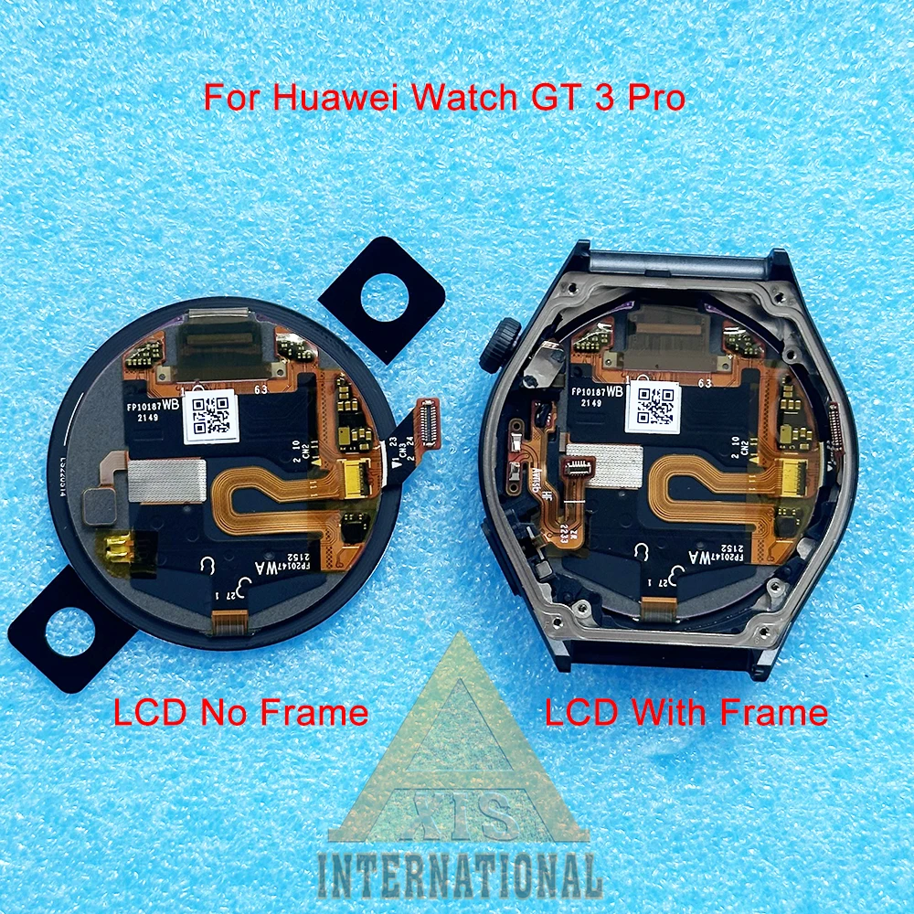 Original For Huawei Watch GT 2 Pro LCD GT 3 Pro LCD Display Screen Frame Touch Panel Digitizer For Huawei Watch GT2 GT3 Pro 46MM