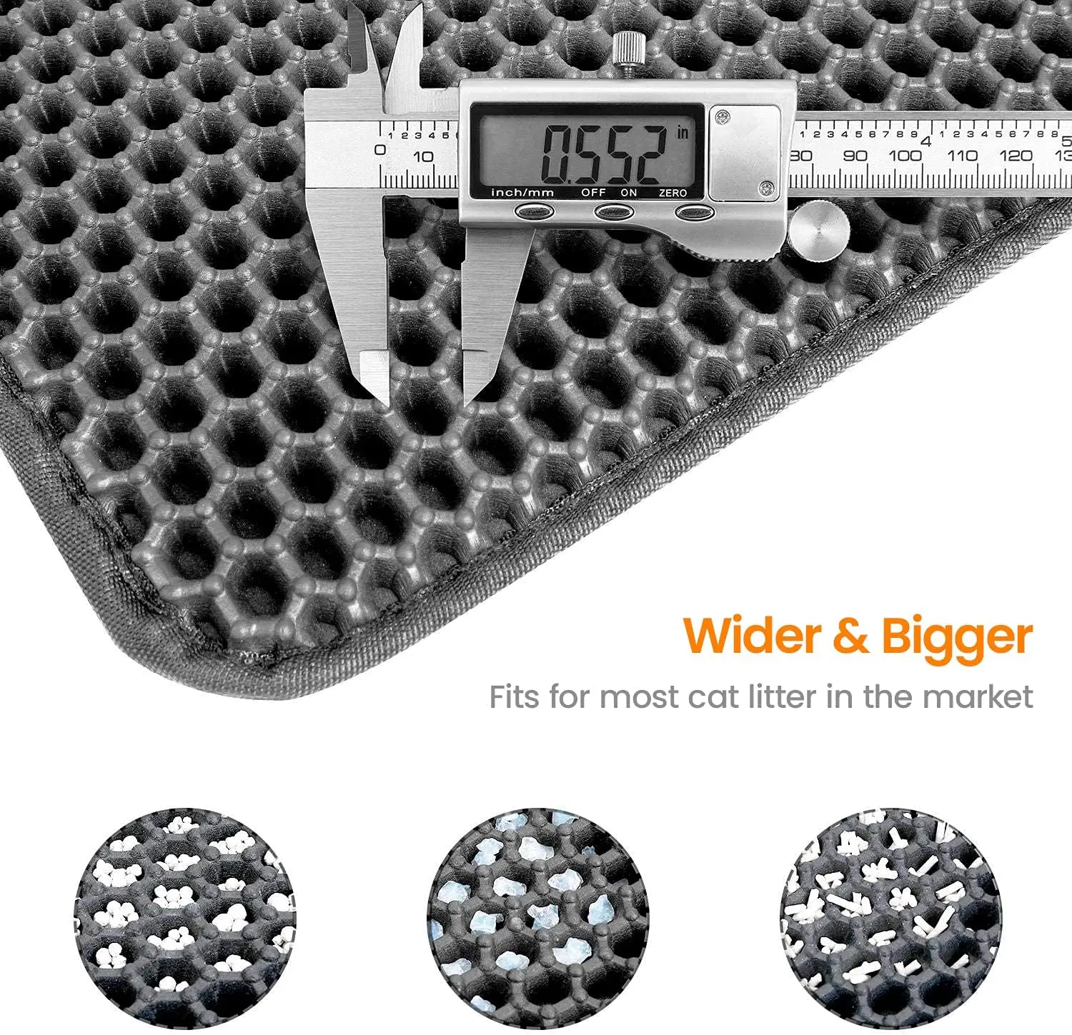 Cat Litter Mat Non Slip Big Pet Litter Box Filter Mat Double Layer Wear Resistant Waterproof Cat Litter Mat Pet Clean Supplies